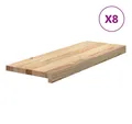 Produktbild: vidaXL Stufenmatte Treppenstufen 8 Stk Unbehandelt 70x30x2 cm Massivholz Eiche