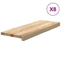 Produktbild: Treppenstufen 8 Stk. Unbehandelt 70x30x2 Cm Massivholz Eiche