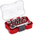 Produktbild: Einhell Bit-Set, 21-St., XS-CASE 21-tlg. Bit- und Steckschlüssel-Set, 25-mm-Bitsc