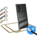 Produktbild: EAZY CASE für Samsung Galaxy S23 Ultra Handyhülle zum Umhängen mit Metall Kette