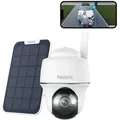 Produktbild: Reolink 2K+ 5MP 4G LTE Akku/Solarpanel Überwachungskamera, Farbnachtsicht, 360° Rundumschutz, Intelligente Erkennung, 4G SIM Karte, 32GB SD Karte - Weiß
