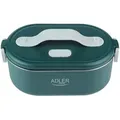Produktbild: Adler AD 4505 Elektrische Brotdose in Grün, 800ml, aus Edelstahl und spülmaschinenfest