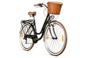 Produktbild: bergsteiger Cityrad Marseille 26 Zoll, 28 Zoll Damenfahrrad, ab 150 cm, Korb aus Rattan, 6 Gang, Kettenschaltung, V-Bremsen