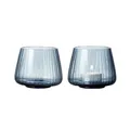 Produktbild: Bitz Kusintha - Glas blue Teelichthalter Set 2-tlg. Kusintha - Glas blue 25593