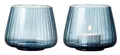 Produktbild: Bitz Teelichthalter Kusintha Teelichthalter blau 7,5 cm Set 2, Teelichthalter Kusintha 7,5 cm 2 Stck. Blau Glas