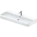 Produktbild: Duravit Qatego Waschtisch 2382122000 120x47cm, mit Hahnloch, Überlauf, Hahnlochbank, weiß Hochglanz HygieneGlaze