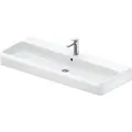 Produktbild: Duravit Qatego Waschtisch, 1200x470mm, mit Überlauf, Unterseite glasiert, DuraCeram, 2382122000, Farbe: 1 Hahnloch, mit HygieneGlaze