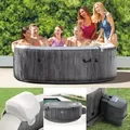 Produktbild: Whirlpool Intex Pure Spa Bubble Massage Greywood Deluxe Ø 216 X 71 Cm Grau