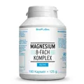 Produktbild: MAGNESIUM 8-fach Komplex 400mg Kapseln 180 St PZN 16793445