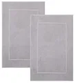 Produktbild: Betz Badematte 2 Stück Badvorleger Premium Badteppich Größe 50x70 cm, unbeschichtet, beidseitig nutzbar, beidseitig nutzbar, Baumwolle, Qualität 650g/m²