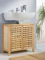 Produktbild: Waschbeckenunterschrank, Waschbeckenschrank aus Walnussholz, Schrank, Holz
