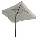 Produktbild: Doppler Sonnenschirm Sun Line Waterproof 260 x 150 cm mit Volant, UV-Schutz 80, hellgrau