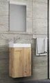 Produktbild: VCM 3-tlg Set | Waschplatz für Gäste WC | Gästebad | Waschtisch Toilette | Badmöbel Badezimmer Set - Slito SP