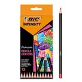 Produktbild: BIC Intensity Premium Buntstifte für Erwachsene und Kinder, Farbstifte zum Malen in 12 Farben, hochpigmentiert & mit bruchsicherer Mine