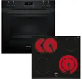Produktbild: SIEMENS Elektro-Herd-Set PQ212KAAB, mit Teleskopauszug nachrüstbar, 3D Heißluft
