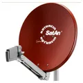 Produktbild: Kathrein CAS 80 Sat Alu Spiegel Antenne rot & UAS 572 Twin LNB