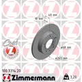 Produktbild: ZIMMERMANN 2x Bremsscheibe hinten Ø245 mm für Audi A4 8EC B7 2.0 1.6 8E2 B6