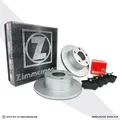 Produktbild: Zimmermann Bremsen 2 Bremsscheiben 4 Bremsbeläge hinten Audi A4 8E2 B6 1.9 Tdi