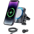 Produktbild: ESR 15W Magnetische Oplader Telefoon Ventilatierooster Auto Houder Compatibel (56343442)