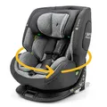 Produktbild: Osann One360 i-Size, 360 Grad drehbarer Kindersitz 40-150 cm, Reboarder mit Isofix, mitwachsender Kinderautositz - Universe Grey