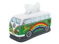 Produktbild: BRISA VW Collection - Volkswagen Neopren Kosmetik-Servietten-Spender-Papier-Taschentuch-Tissue-Box fürs Bad im T1 Bulli Bus Design (Peace/Grün)