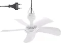 Produktbild: Sichler Deckenventilator Mobiler Camping Ventilator Weiß mit Aufhänger 9W leise 5 Flügel Ø 41cm
