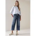 Produktbild: Loose-fit-Jeans STREET ONE, Damen, Gr. 33, Länge 26, dunkelblau wash, Jeans, 78% Baumwolle, 21% Polyester, 1% Elasthan, unifarben, 7/8-Länge, Jeans, High Waist, Topseller