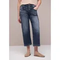 Produktbild: STREET ONE 7/8-Jeans Style Emee im Loose Fit und mit hohem Bund und Stretch blau 33