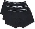 Produktbild: Tom Tailor Underwear Herren Hip Pants 3er Pack 70162-6061 Retroshorts, Schwarz (Black 9303), Small (Herstellergröße: S/4)