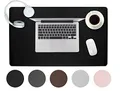 Produktbild: Sidorenko Schreibtischunterlage Mousepad 60x35cm - Büro Zubehör Desk Mat in Schwarz aus PULeder, rutschfeste Schreibtischunterlage Kinder, Schreibtisch Deko, Schreibtisch Unterlage und Tischunterlage