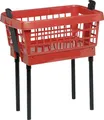 Produktbild: Wäschekorb mit Füßen rot, 65cm
