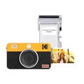 Produktbild: KODAK Mini Shot 2 Retro 4PASS 2-in-1 Sofortbildkamera und Fotodrucker (5,3x8,6cm) + 8 Blatts, Gelb