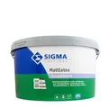 Produktbild: Sigma Mattlatex 12,5L weiß, matte Wandfarbe, Latexfarbe