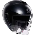 Produktbild: AGV Motorradhelm Irides Mono Jethelm, vorbereitet für Kommunikationssystem,integriertes Sonnenvisier grau L (59/60)