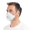 Produktbild: 3M Atemschutzmasken Aura Comfort Cool Flow 9332+ FFP3 NR D DIN EN 149:2001, A1:2009, 2 St.