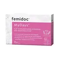 Produktbild: femidoc MyDays Kapseln für Frauen während der Menstruation, 20 Stück, mit Frauenmantel, Hirtentäschel, Schafgarbe, Vitamin B6 und Magnesium, vegan