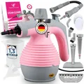 Produktbild: Neighbour's Friend® Handdampfreiniger in Rosa – Leistungsstarkes Dampfreiniger Handgerät I Dampfente mit 350ml Tank, Dampfregulierung & Aufsätzen für Haushalt, Fenster, Polstermöbel & mehr