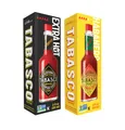 Produktbild: TABASCO® Scorpion Sauce + Habanero Sauce (2er Pack: 2 x 60 ml) Die zwei schärfsten Chili-Saucen unter den Tabasco Saucen! 10 Mal so scharf wie das Original Red