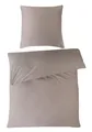 Produktbild: Mako-Satin-Bettwäsche - Cappuccinofarben - 135 x 200 cm - mit Reißverschluss