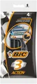 Produktbild: 4 BIC Einwegrasierer 3 Action, für Männer, 4er Pack