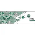 Produktbild: ZETTLER Schreibtischquerkalender Giganta XXL 42,2x14,8cm Kalendarium 2026