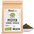 Produktbild: Pfeffer schwarz gemahlen 100g | feinster Pfeffer schwarz und frisch vermahlen | anmutig scharfes und dennoch würziges Aroma | vom Achterhof