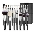 Produktbild: VEVOR Pinselset Makeup, 34-teilig, professionelles Schminkpinsel Set für Foundation, Lidschatten, Concealer, Rouge, mit weichen Borsten