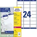 Produktbild: AVERY Zweckform Abziehhilfe QuickPEEL,ultragrip Adressetiketten L7159-100 Selbsthaftend DIN A4 Weiß 63,5 x 33,9 mm 100 Blatt à 24 Etiketten