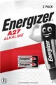 Produktbild: 7638900393330 Bateria alkaliczna A27 ENERGIZER 12V OP2SZT ENERGIZER