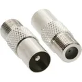 Produktbild: InLine IEC- Stecker (Antenne) auf F-Buchse (Stecker und Verbinder) (69915D)