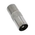 Produktbild: InLine® Koaxial Adapter, IEC- Stecker (Antenne) auf F-Buchse