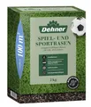 Produktbild: Dehner Saatgut Spielrasen/Sportrasen, hochwertige Rasensamen für strapazierfähigen/dichten Rasen, schnell keimend/pflegeleicht, ideal für Familiengärten & Spielflächen, 2 kg für ca. 100 m²