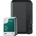 Produktbild: Synology DS223 12TB Plus HDD NAS-Bundle NAS inkl. 2x 6TB Synology Plus HDD 3.5 Zoll SATA
