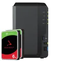 Produktbild: Synology DS223 12TB Seagate IronWolf NAS-Bundle NAS inkl. 2x 6TB Seagate IronWol